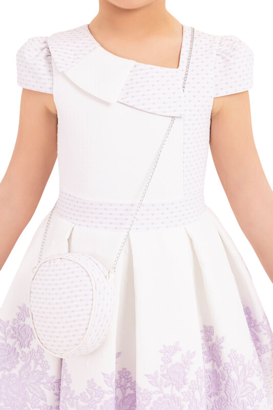Lilac Moon-Sleeved Dress for Girls 8-12 AGE 33264PR - 4