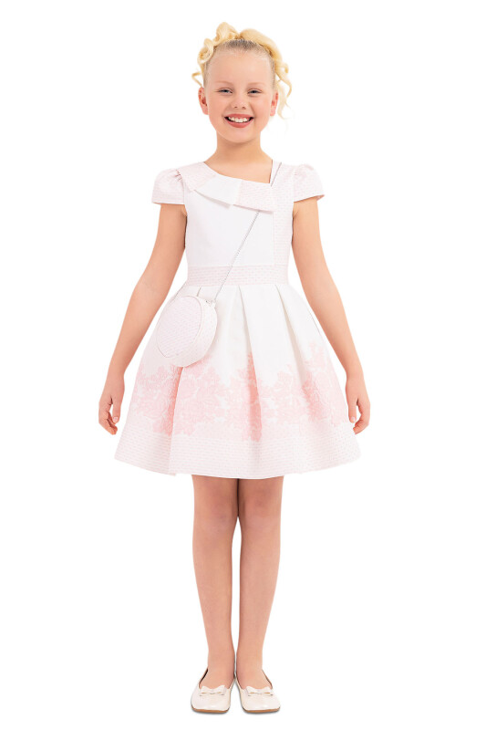 Powder Moon-Sleeved Dress for Girls 8-12 AGE 33264PR 