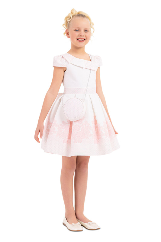 Powder Moon-Sleeved Dress for Girls 8-12 AGE 33264PR - 2