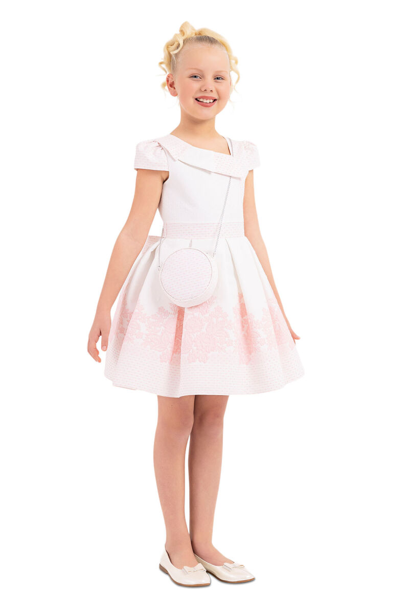 Powder Moon-Sleeved Dress for Girls 8-12 AGE 33264PR - 2