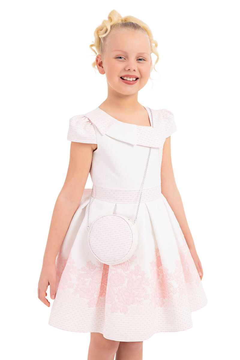 Powder Moon-Sleeved Dress for Girls 8-12 AGE 33264PR - 3