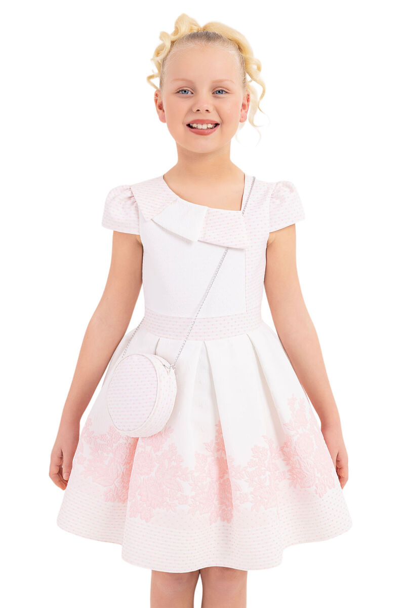 Powder Moon-Sleeved Dress for Girls 8-12 AGE 33264PR - 4
