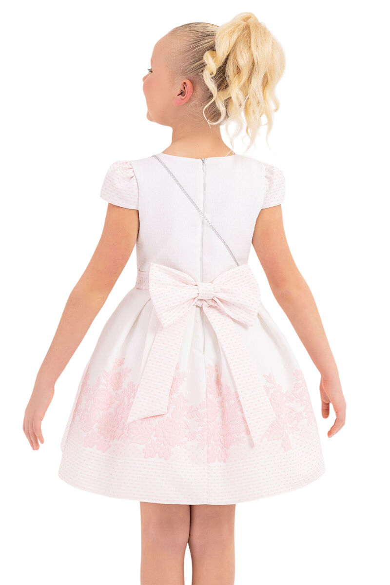 Powder Moon-Sleeved Dress for Girls 8-12 AGE 33264PR - 6