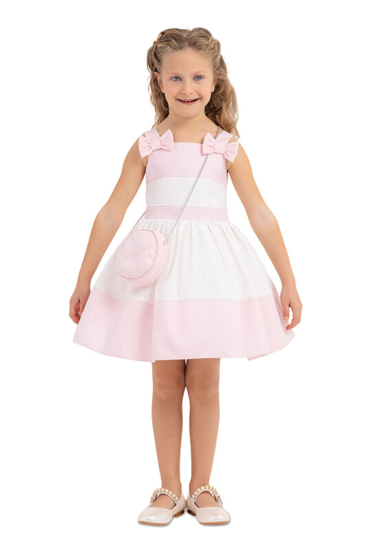 Pink Strappy dress for girls 2-6 AGE 33314PR - 1