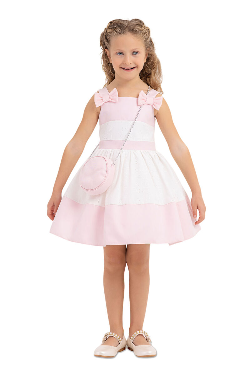 Pink Strappy dress for girls 2-6 AGE 33314PR - 1