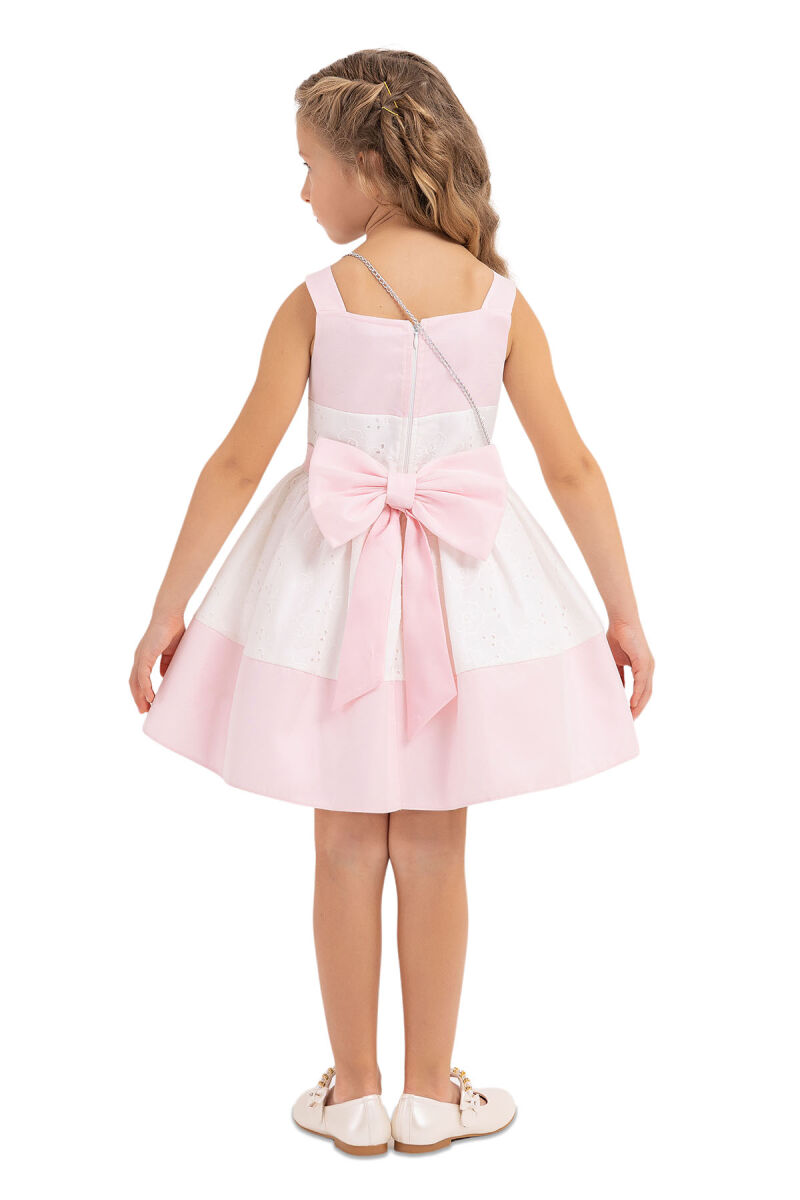 Pink Strappy dress for girls 2-6 AGE 33314PR - 7