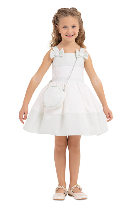 Mint Strappy dress for girls 2-6 AGE 33314PR 
