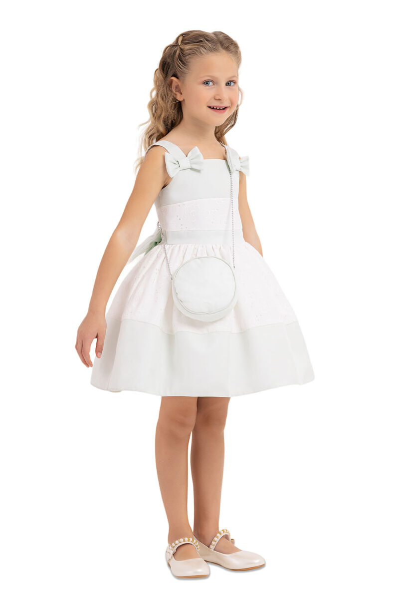 Mint Strappy dress for girls 2-6 AGE 33314PR - 2