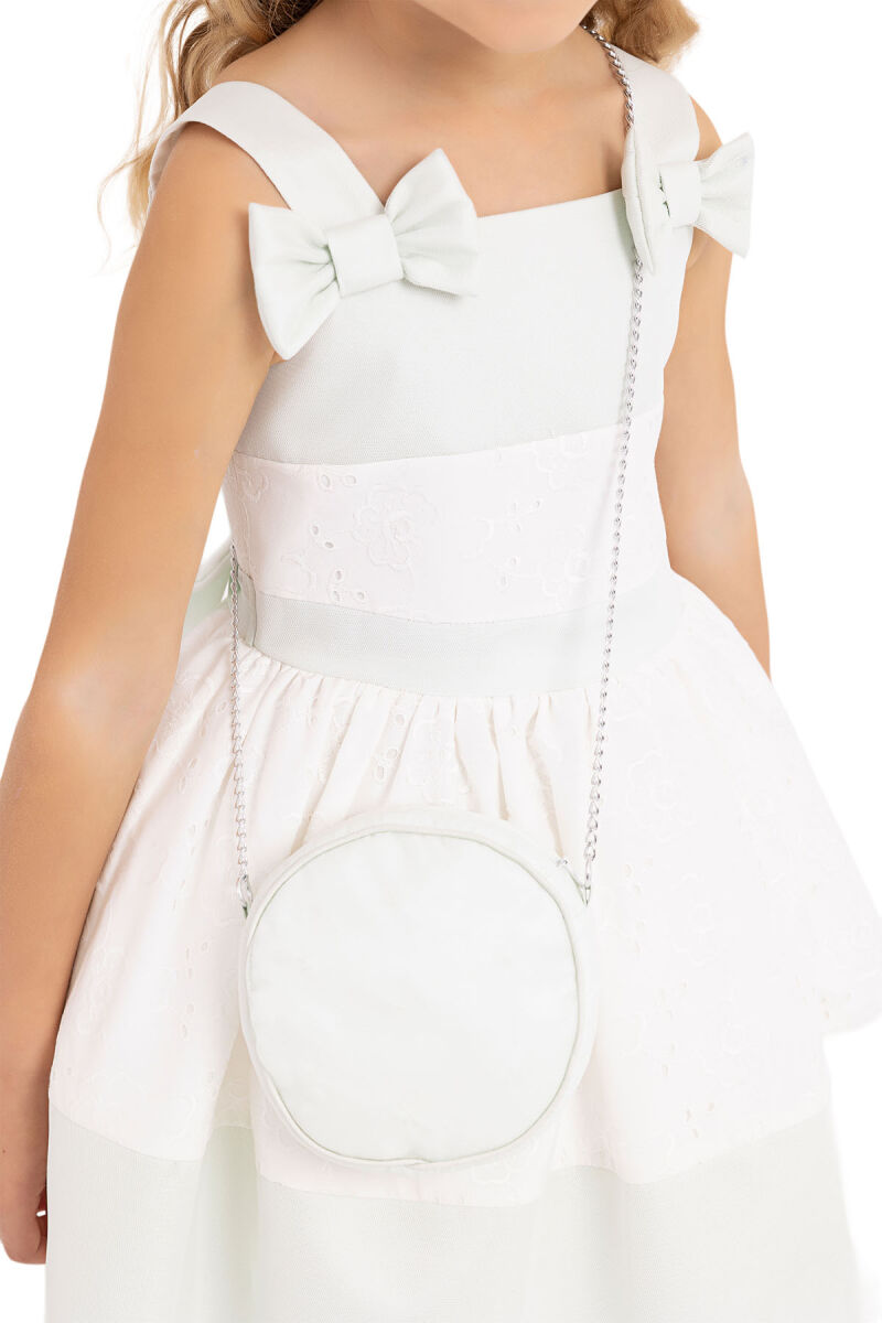 Mint Strappy dress for girls 2-6 AGE 33314PR - 4
