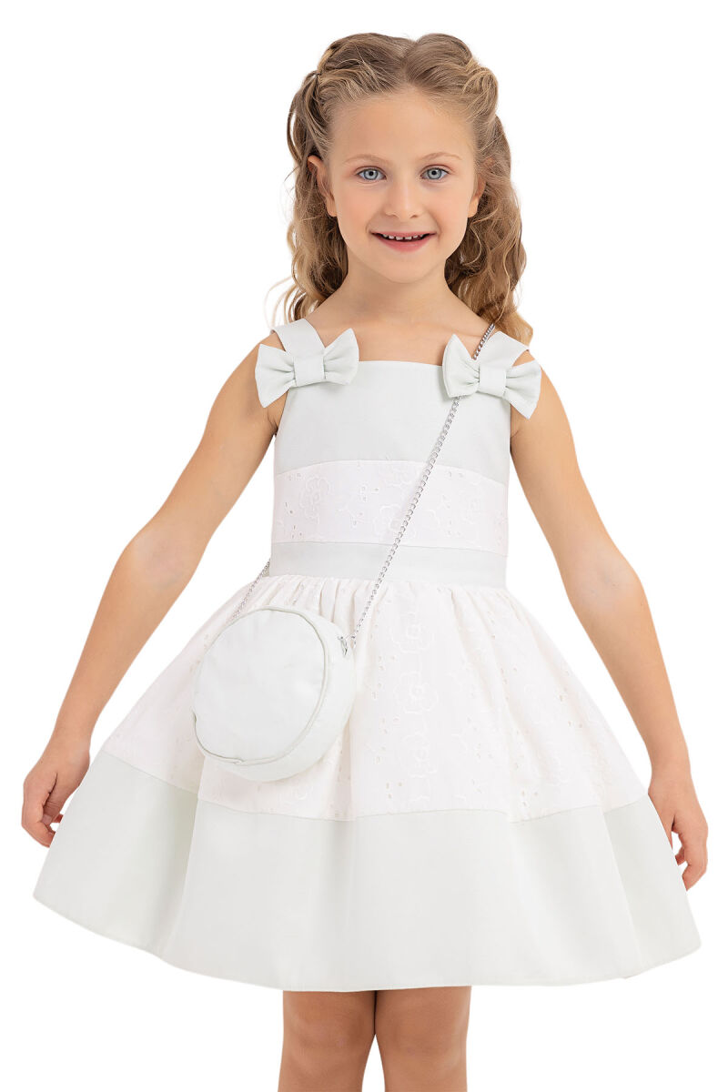 Mint Strappy dress for girls 2-6 AGE 33314PR - 5