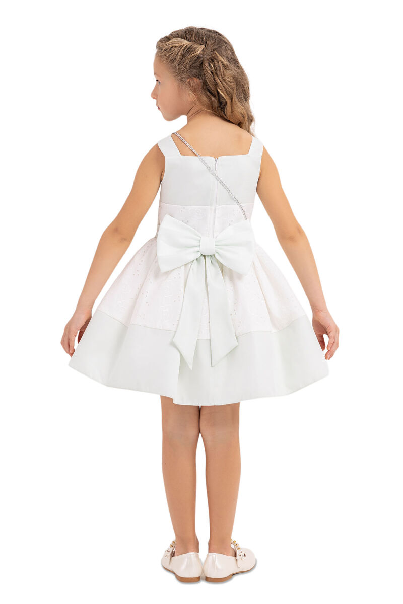 Mint Strappy dress for girls 2-6 AGE 33314PR - 7
