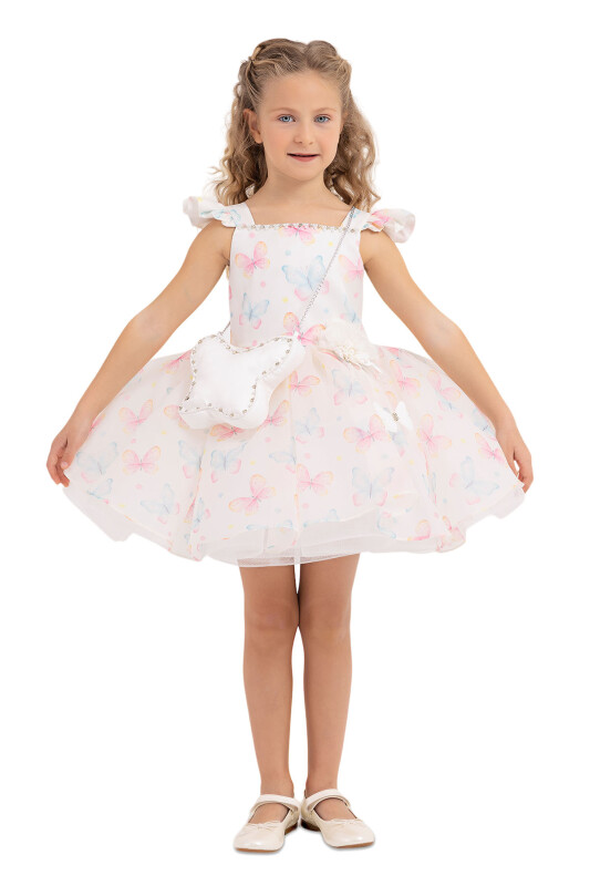 Pink Patterned dress for girls 2-6 AGE 33291PR 