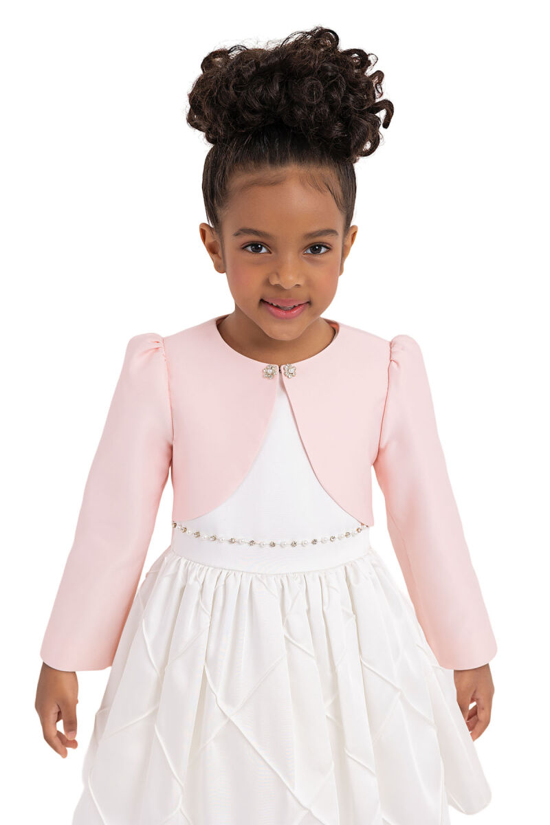 Powder Long-Sleeved BOLERO for Girls 6-18 MONTH 33336PR - 1