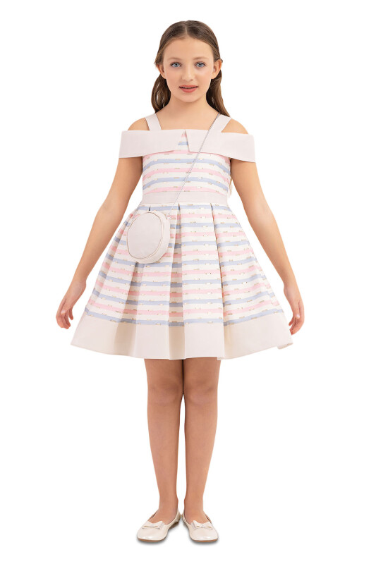 Pink Princess collar dress for girls 8-12 AGE 33304PR 