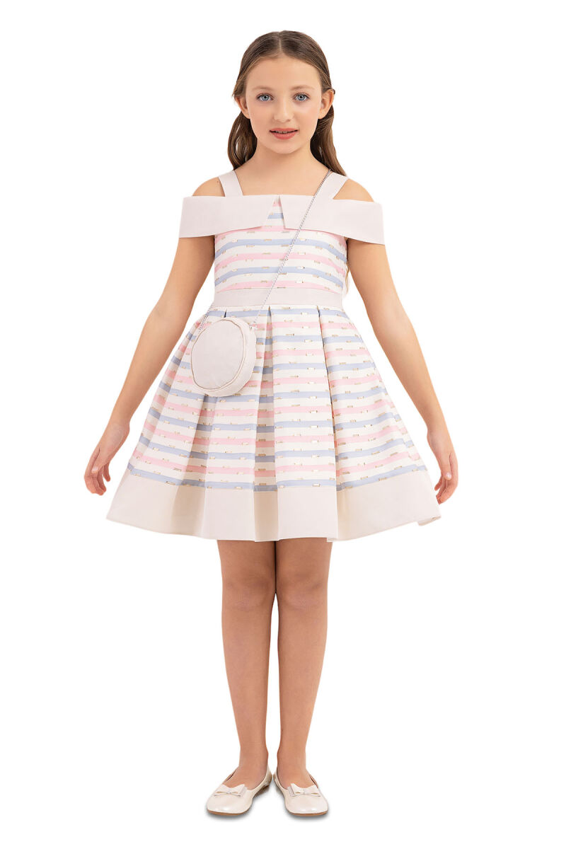 Pink Princess collar dress for girls 8-12 AGE 33304PR - 1