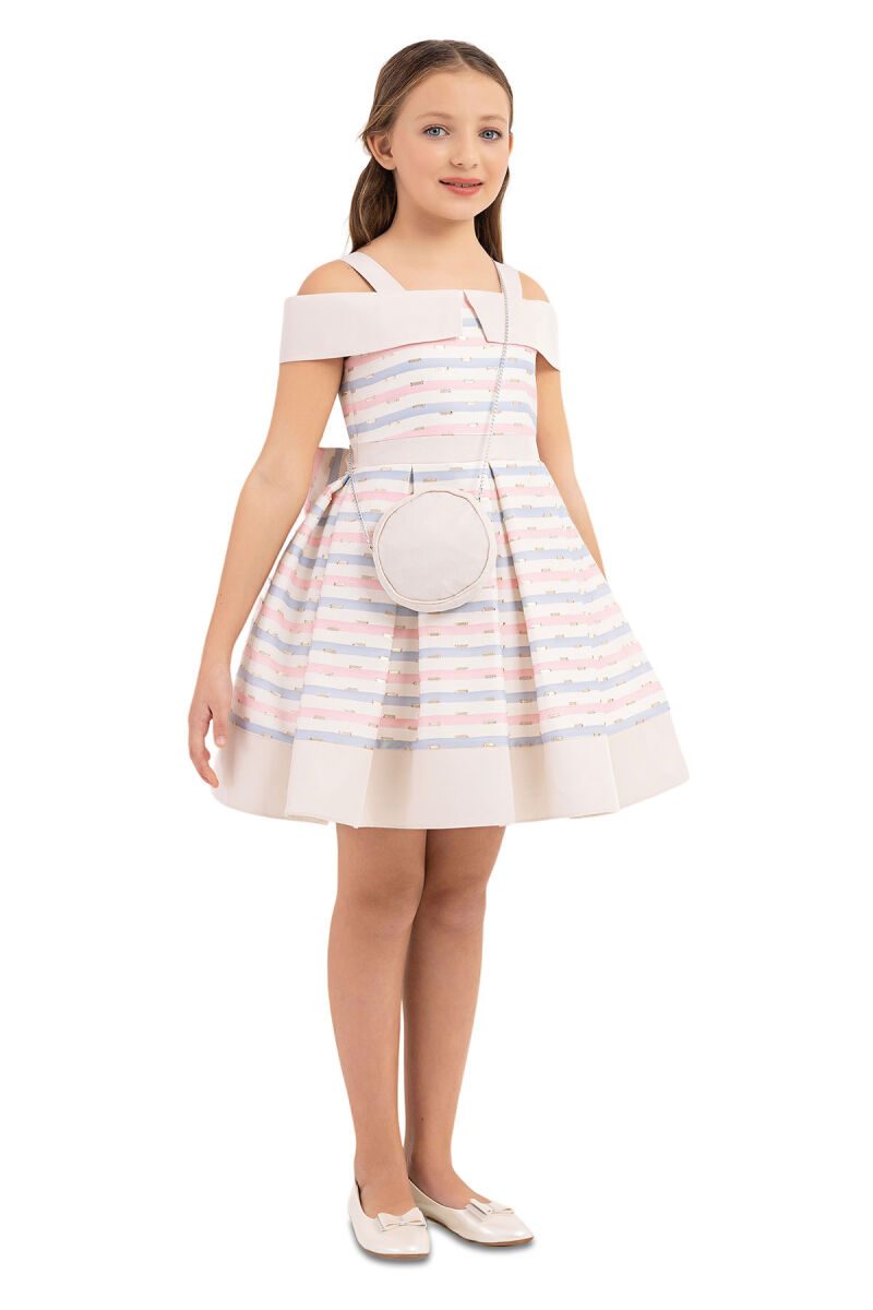 Pink Princess collar dress for girls 8-12 AGE 33304PR - 2