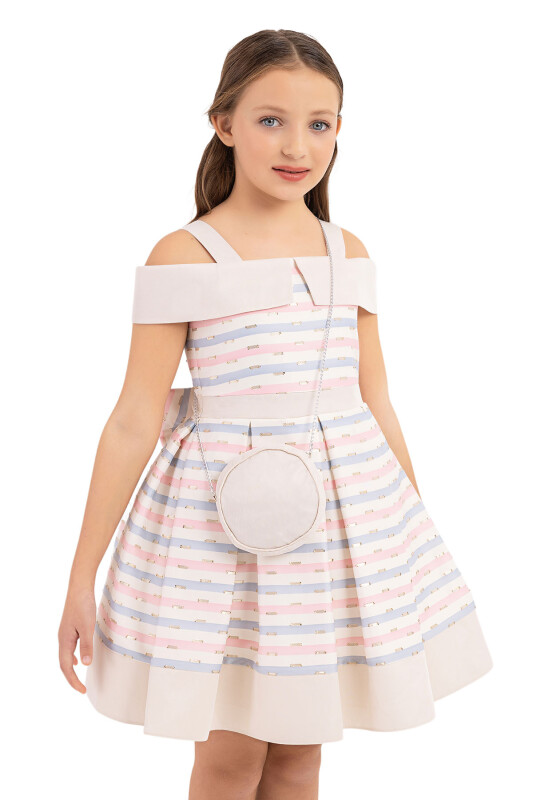 Pink Princess collar dress for girls 8-12 AGE 33304PR - 3