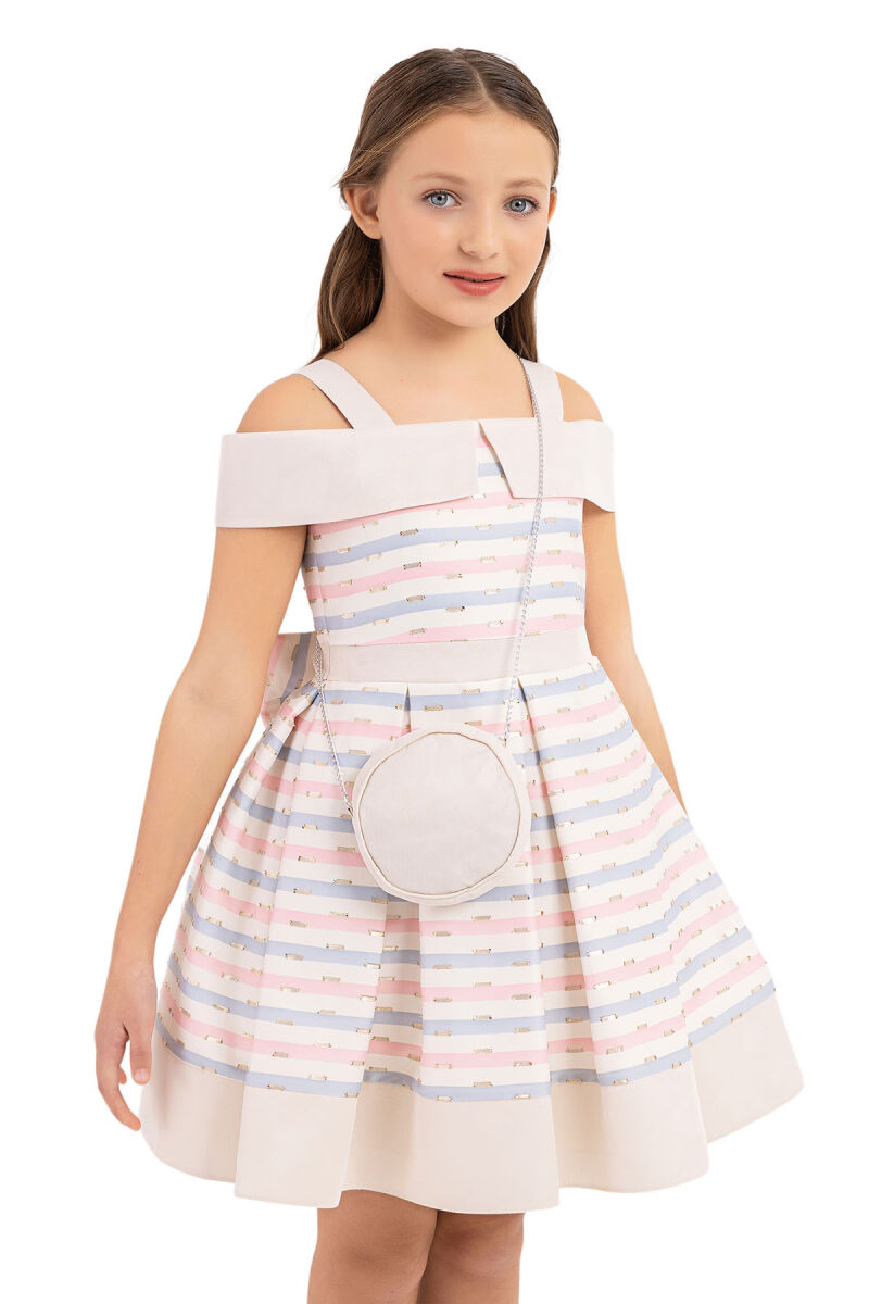 Pink Princess collar dress for girls 8-12 AGE 33304PR - 3