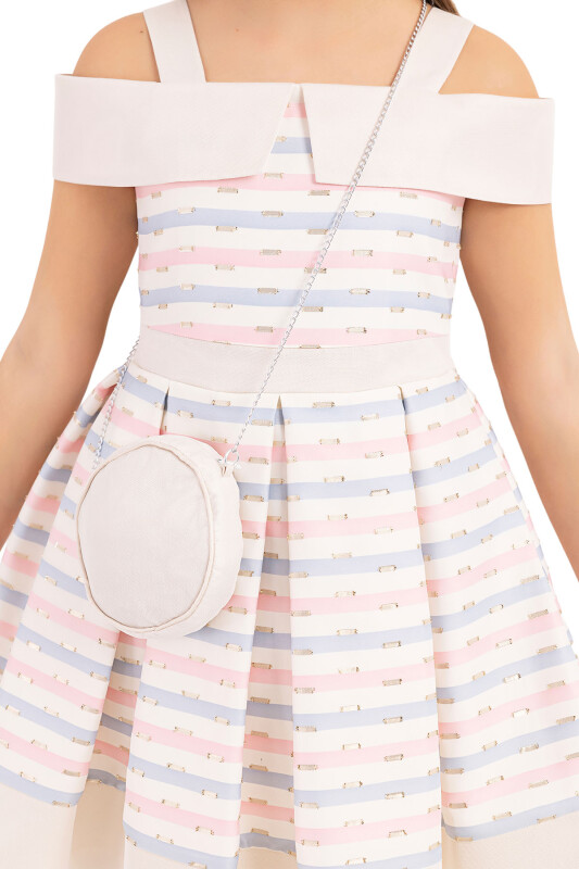 Pink Princess collar dress for girls 8-12 AGE 33304PR - 5