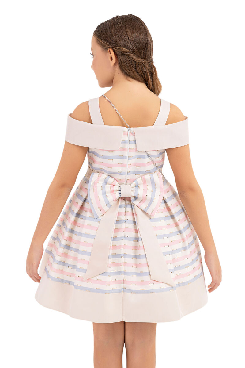 Pink Princess collar dress for girls 8-12 AGE 33304PR - 6