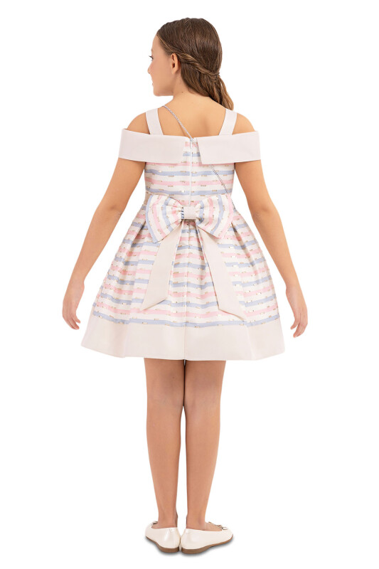 Pink Princess collar dress for girls 8-12 AGE 33304PR - 7