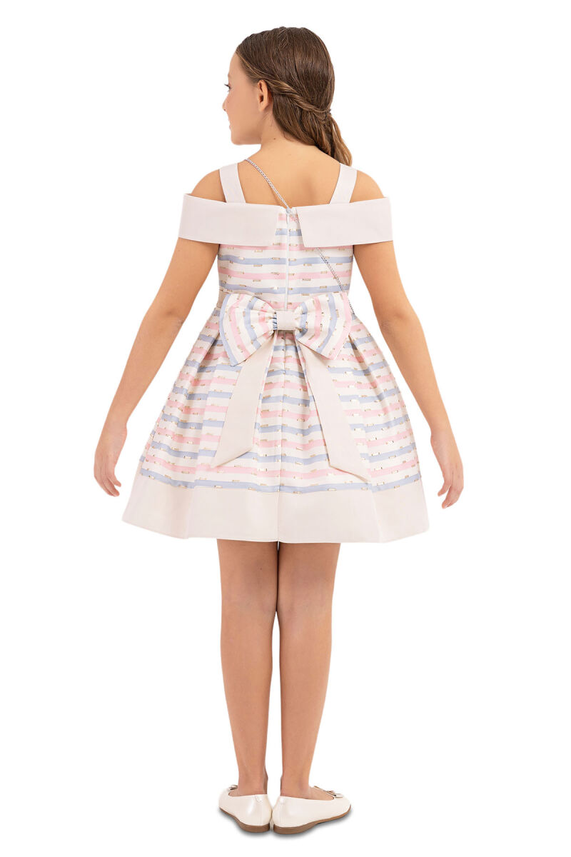 Pink Princess collar dress for girls 8-12 AGE 33304PR - 7