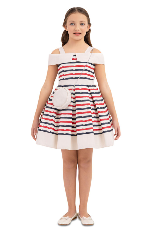 Navy Princess collar dress for girls 8-12 AGE 33304PR 