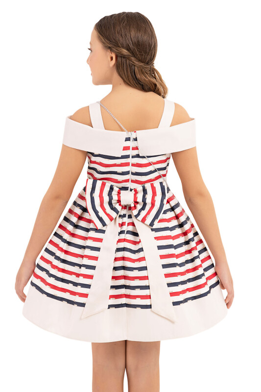 Navy Princess collar dress for girls 8-12 AGE 33304PR - 6