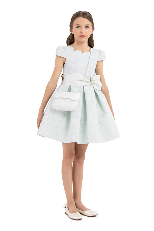 Mint Scallop collar dress for girls 8-12 AGE 33275PR - 6