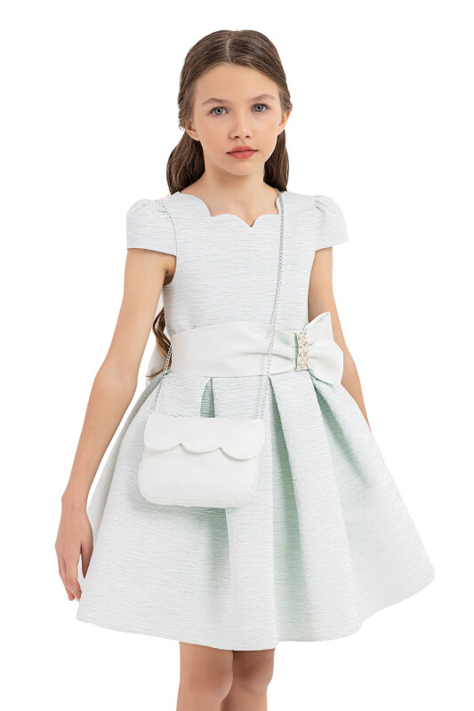 Mint Scallop collar dress for girls 8-12 AGE 33275PR - 7