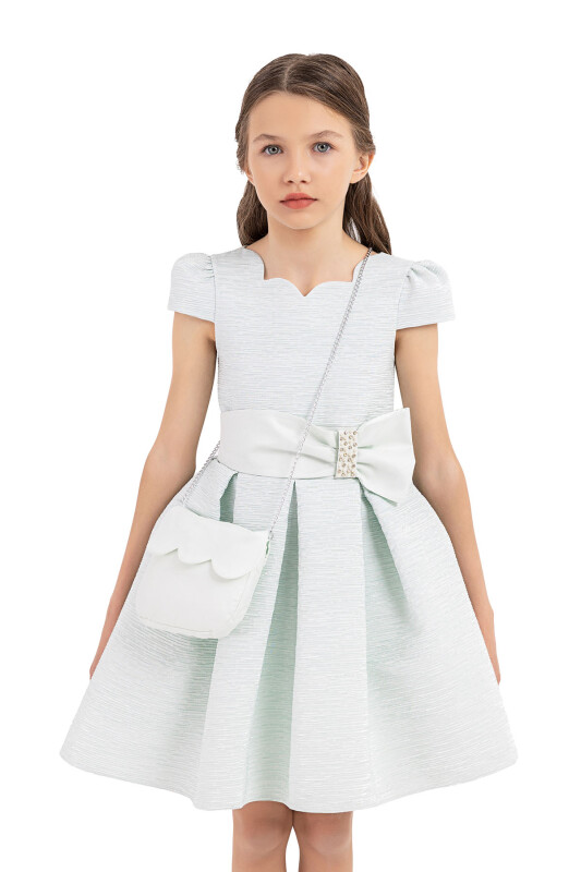 Mint Scallop collar dress for girls 8-12 AGE 33275PR - 8