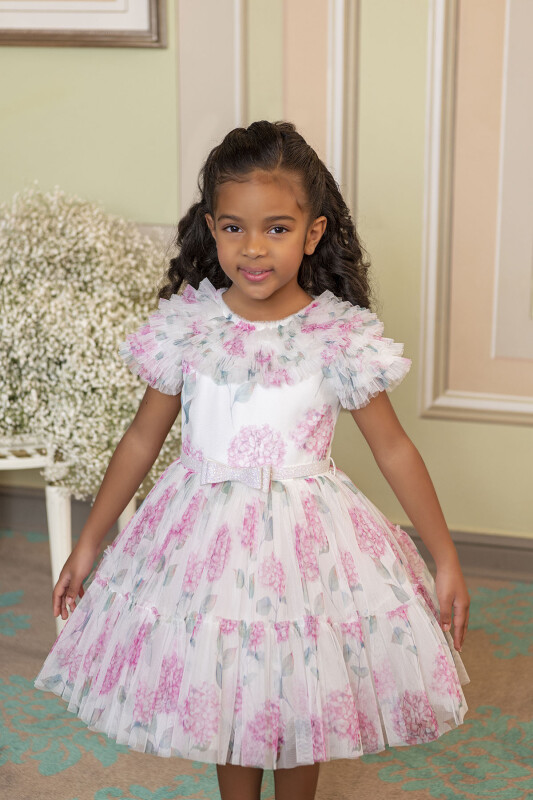 Pink Ruffled dress for girls 2-6 AGE 33298PR 