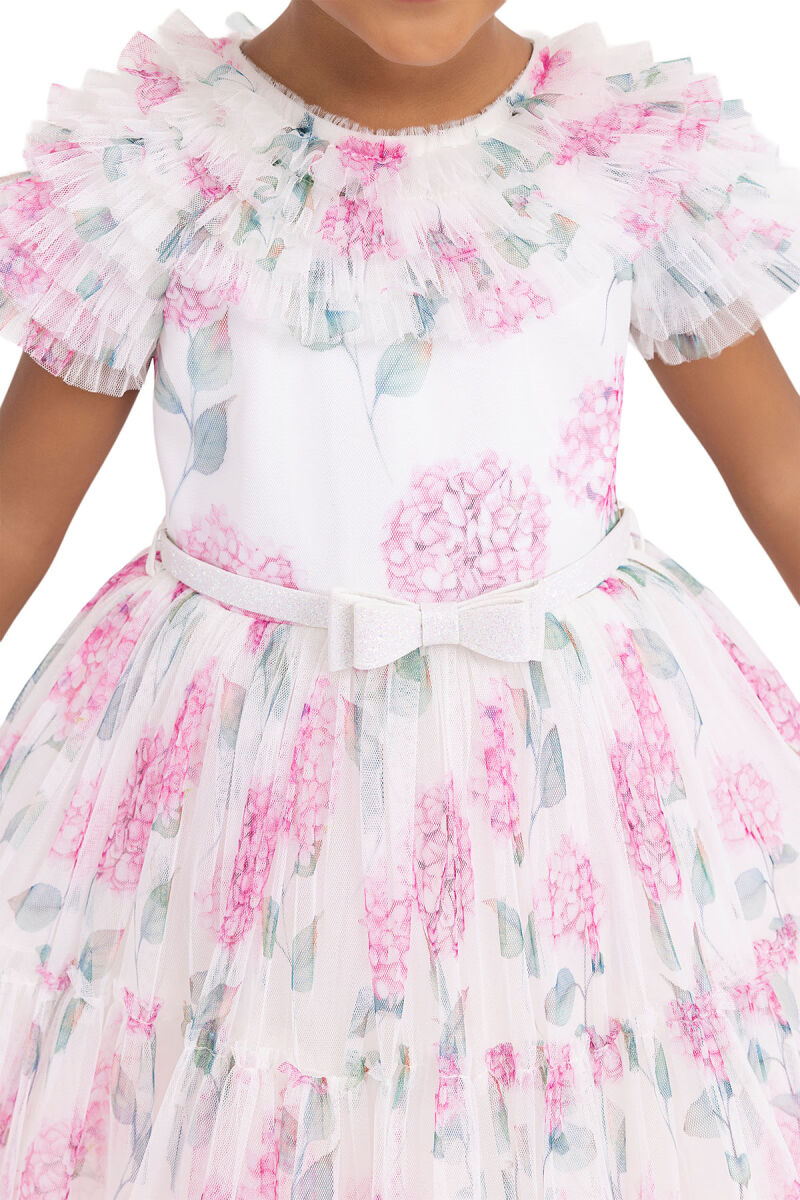 Pink Ruffled dress for girls 2-6 AGE 33298PR - 9