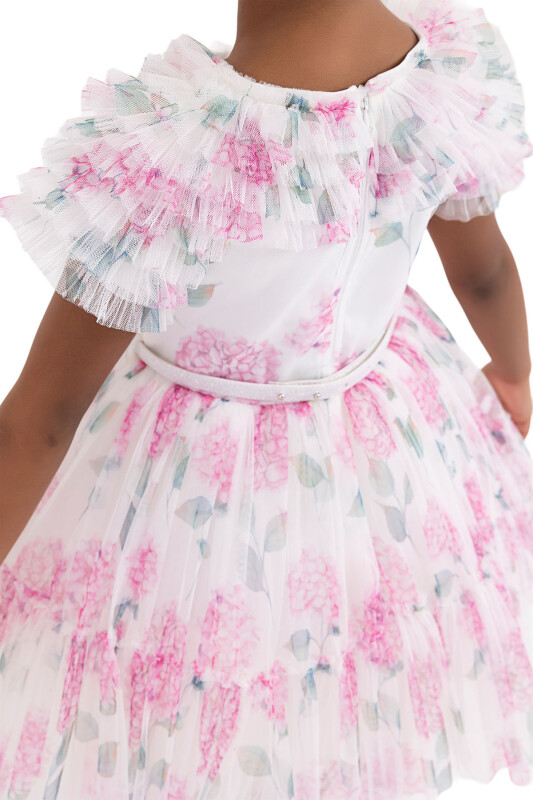 Pink Ruffled dress for girls 2-6 AGE 33298PR - 10