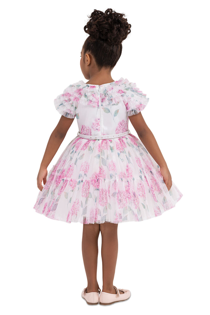 Pink Ruffled dress for girls 2-6 AGE 33298PR - 11