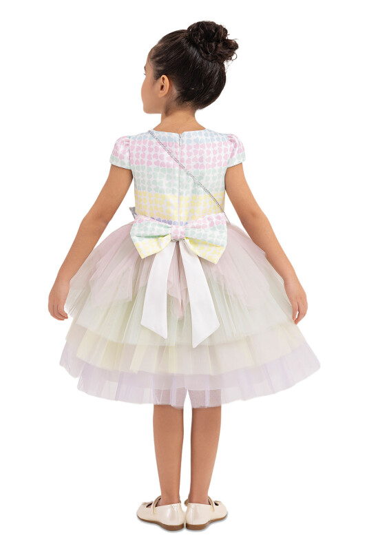 Pink Moon-sleeved, tutu dress for girls 2-6 AGE 33303PR - 7
