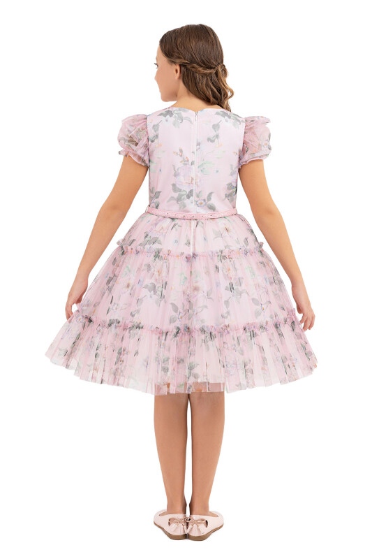 Powder Balloon-sleeved dress for girls 10-14 AGE 33300PR - 7