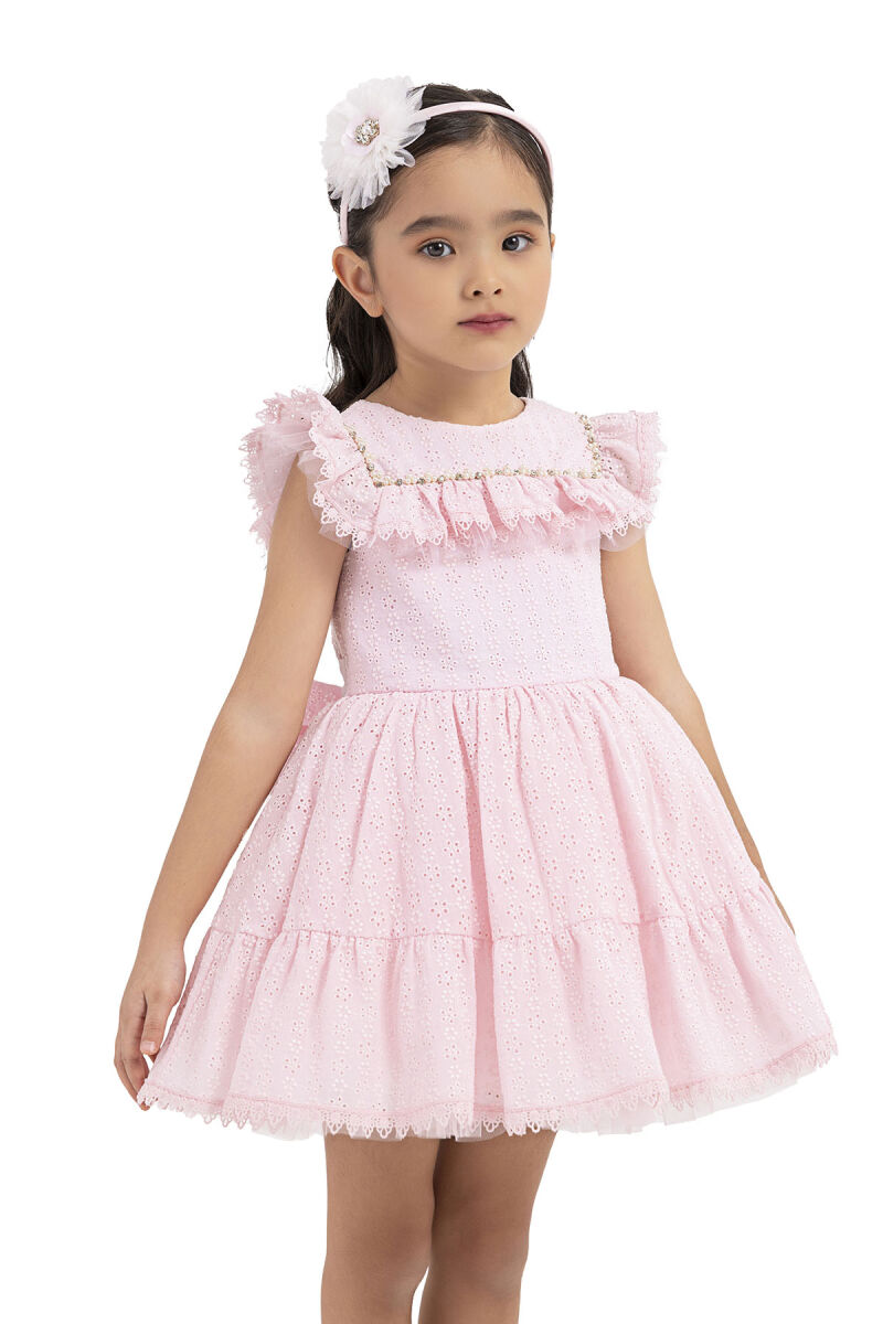 Powder Ruffled, dress for girls 2-6 AGE 33329PR - 3