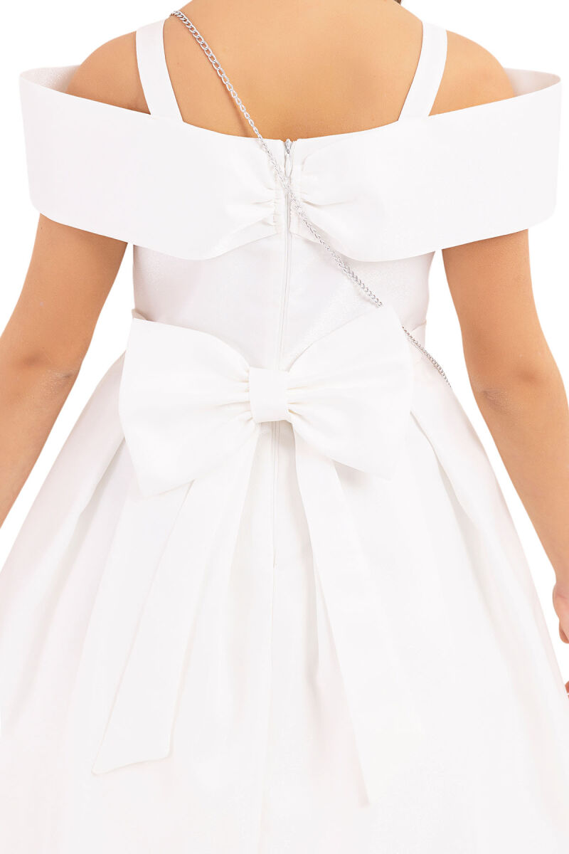 Ecru Princess Collar Dress for Girls 10-14 AGE 33296PR - 10