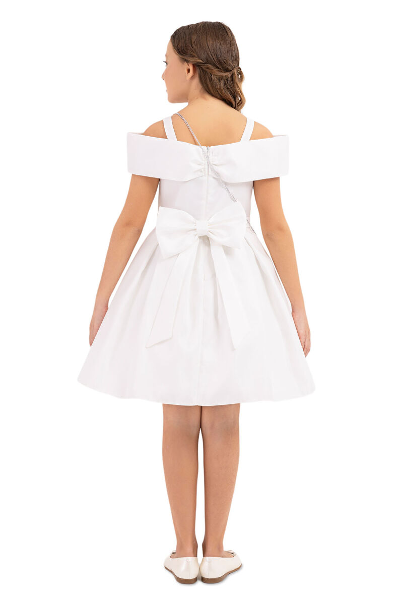 Ecru Princess Collar Dress for Girls 10-14 AGE 33296PR - 11
