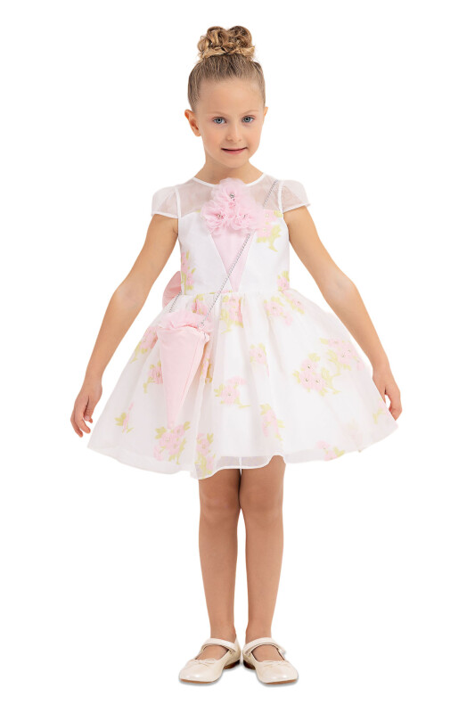 Powder Tulle Collar Dress 2-6 AGE 33330PR 