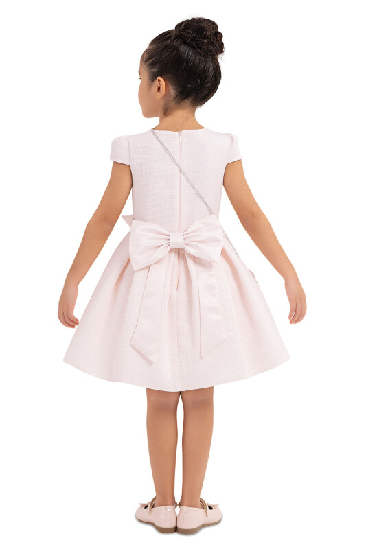 Powder Square-neck dress for girls 2-6 AGE 33318PR - 10