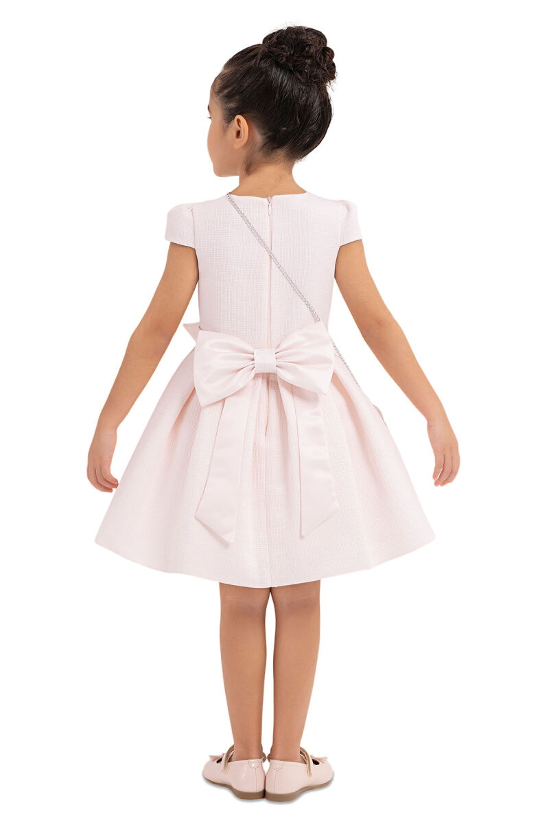 Powder Square-neck dress for girls 2-6 AGE 33318PR - 10