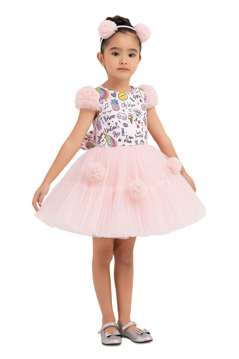 Powder Unicorn dress for girls 2-6 AGE 33331PR - 2