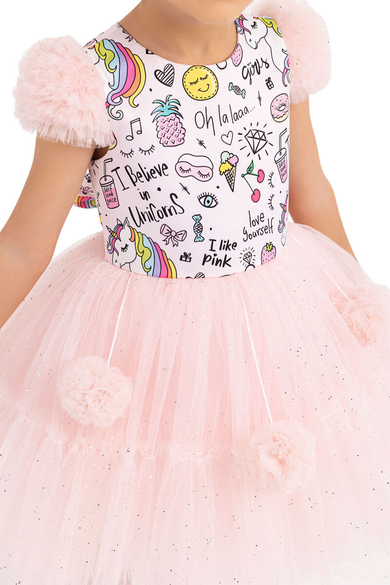 Powder Unicorn dress for girls 2-6 AGE 33331PR - 3