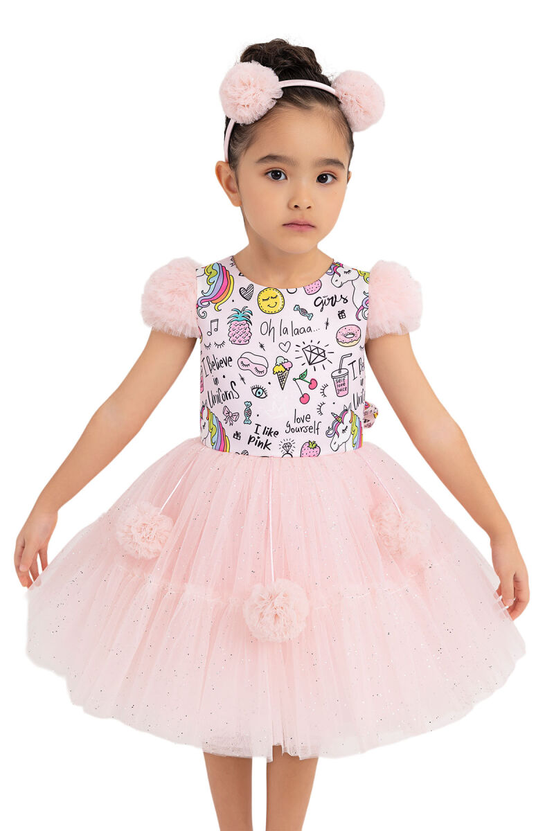 Powder Unicorn dress for girls 2-6 AGE 33331PR - 5
