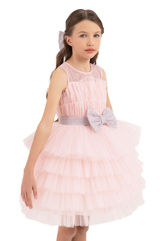 Powder Dress with Tutu Skirt for Girls 8-12 AGE 33200PR - 3