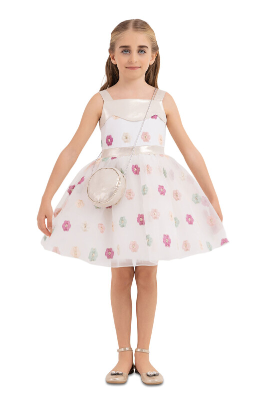 Rose Strappy Dress for Girls 4-8 AGE 33271PR - 1
