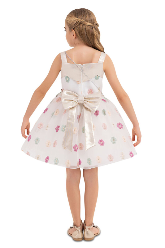 Rose Strappy Dress for Girls 4-8 AGE 33271PR - 7