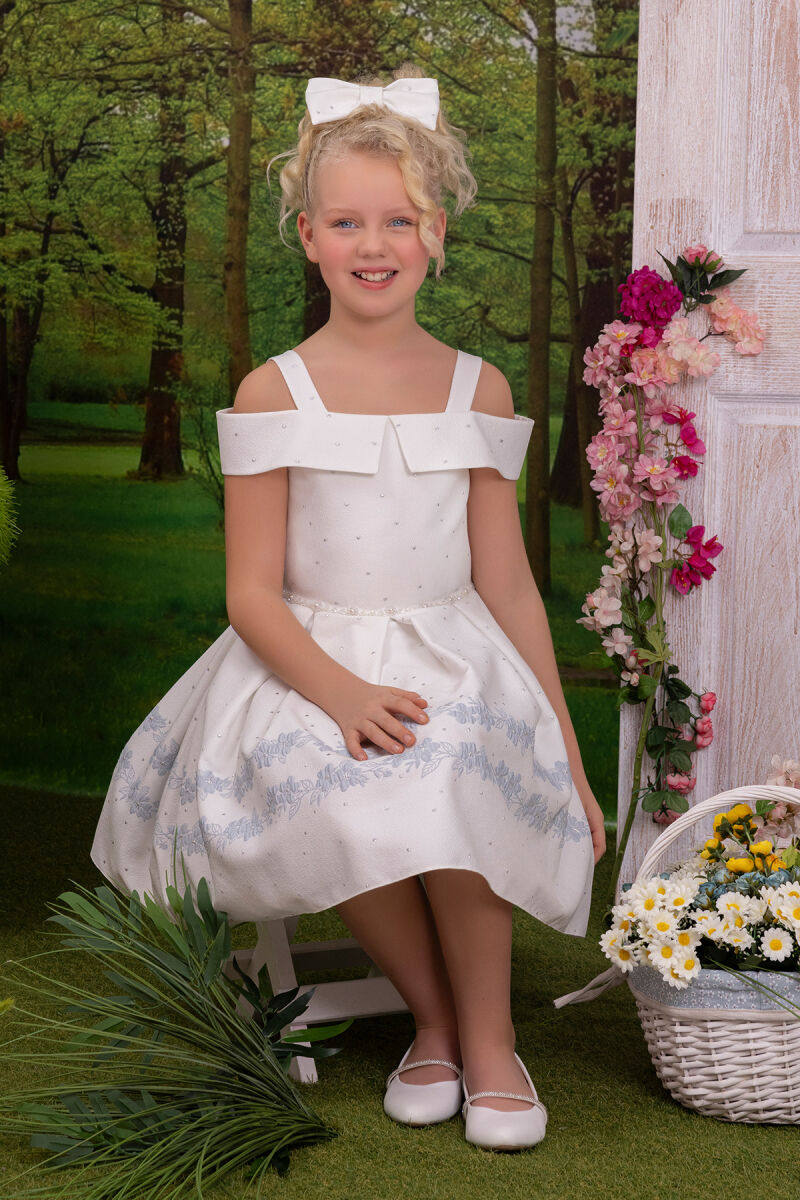 Blue Girls Princess Collar Set 8-12 AGE 34203PR - 7